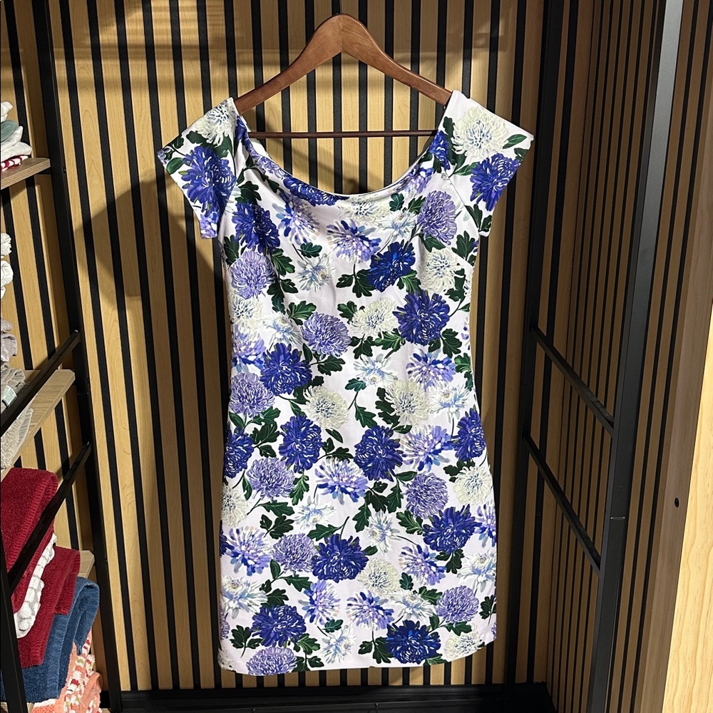 Sam Edelman Blue and Green Floral Dress